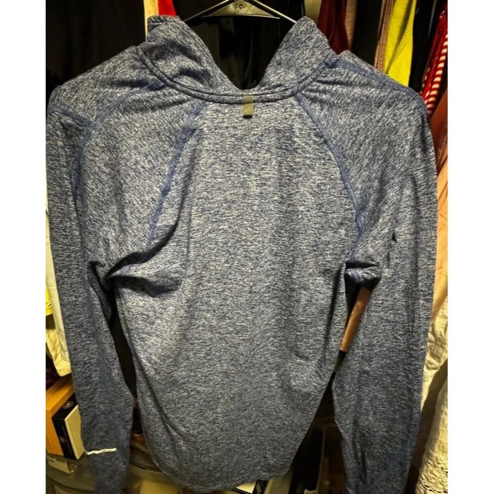 Women Med Nike Dri-fit Blue Quarter Zip